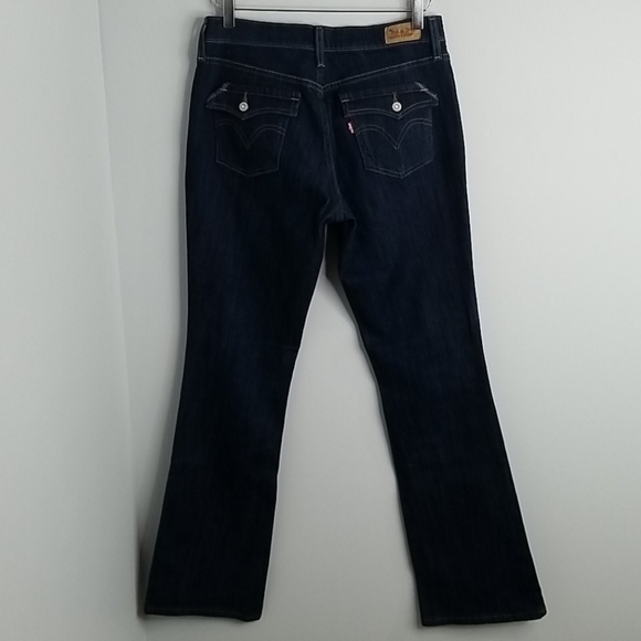 Levi's 515 dark blue boot cut jeans size 6 - Picture 1 of 9